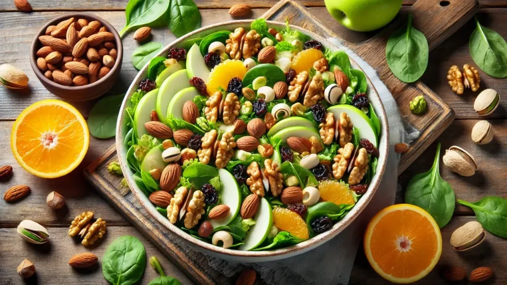 ترکیب ایده‌آل سالاد و آجیل: نقش مغزگردو و مغز تخمه